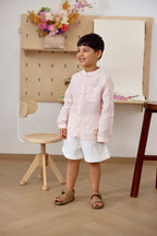 Grahame Shirt - Rosebud & Check