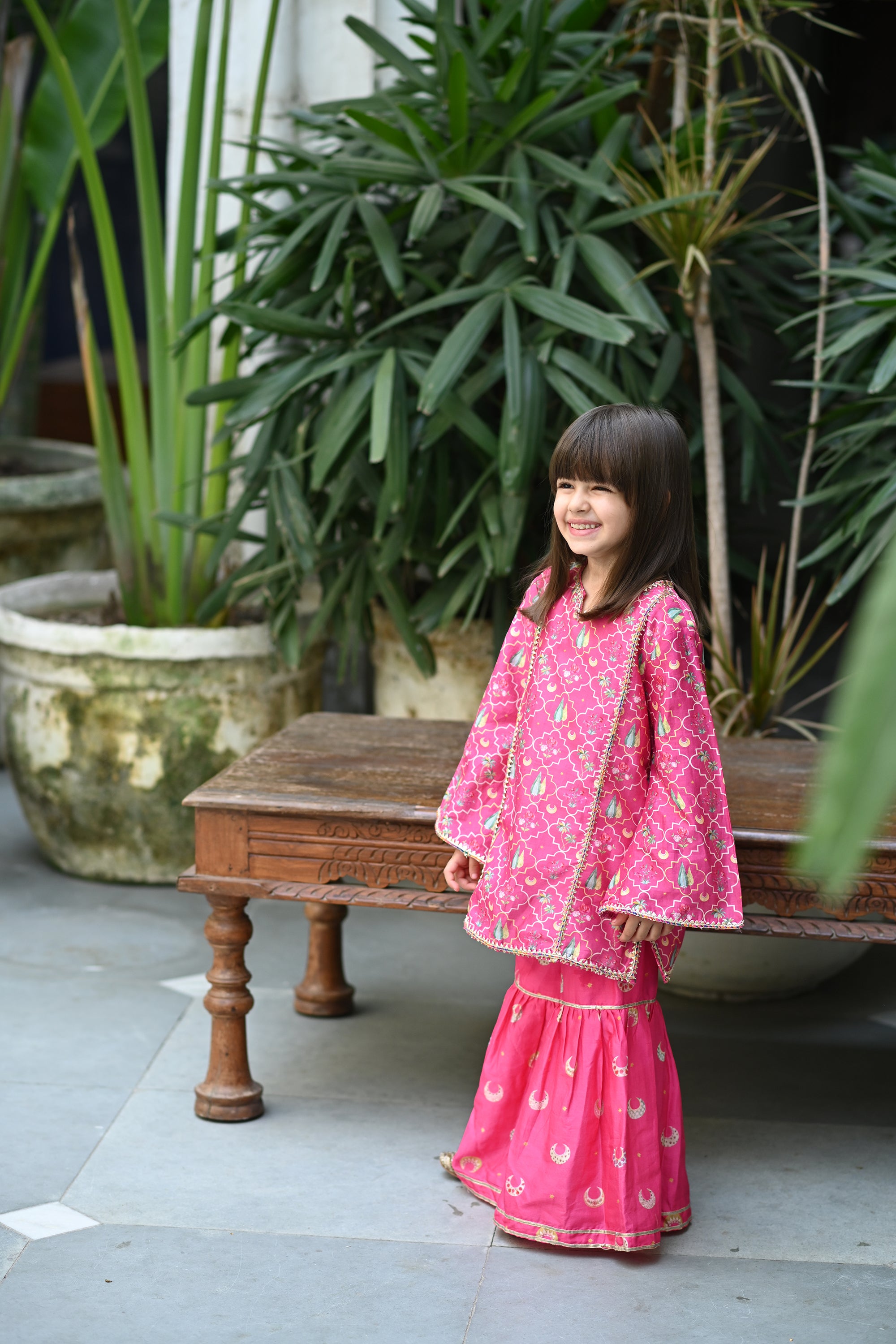 Shanzeh Sharara Set - Pink Periyaar 0r Pink Chand