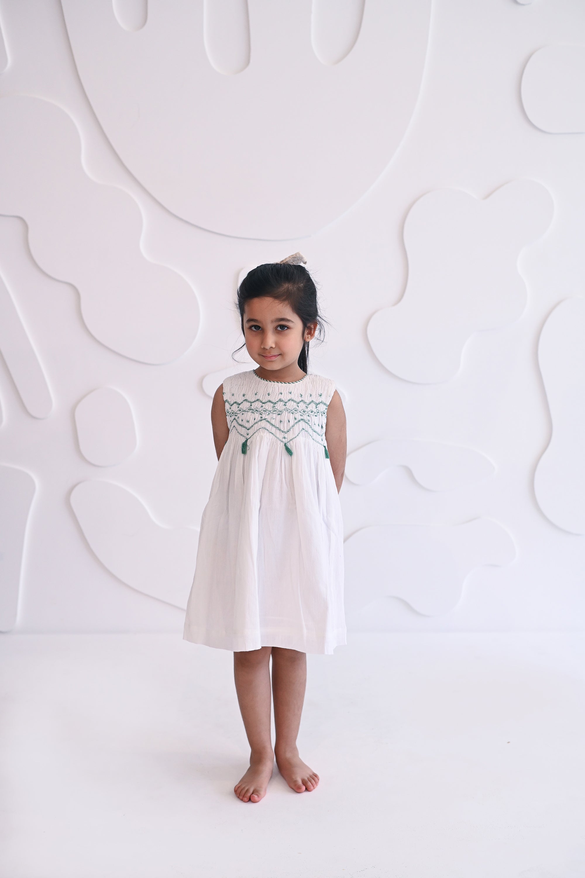 Rory Handsmoked Dress - Green