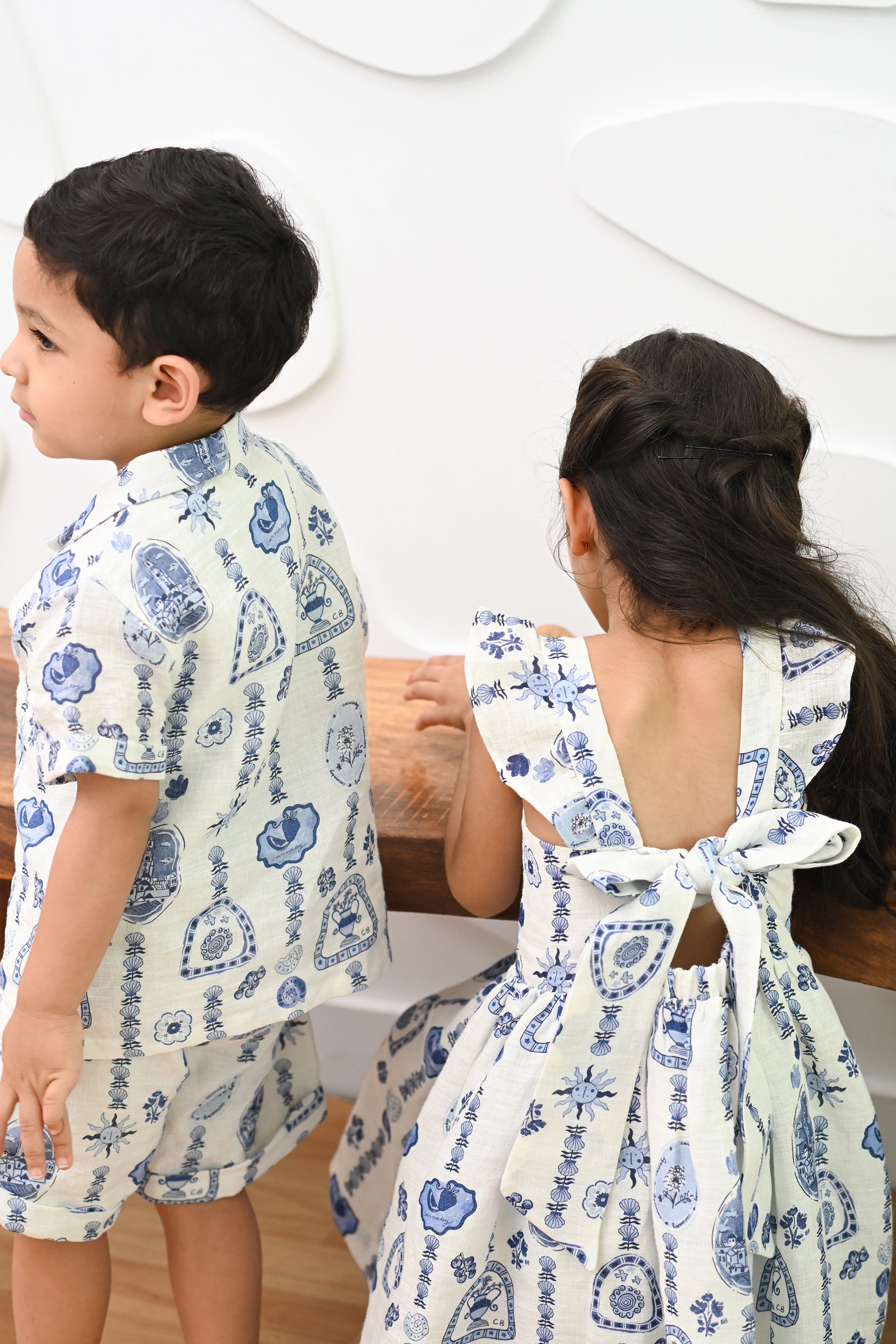 Sofi Dress- Mykonos Mosaic Blue