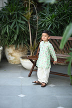 Shamsher Kurta And Pyjama Set- Light Mint Periyaar