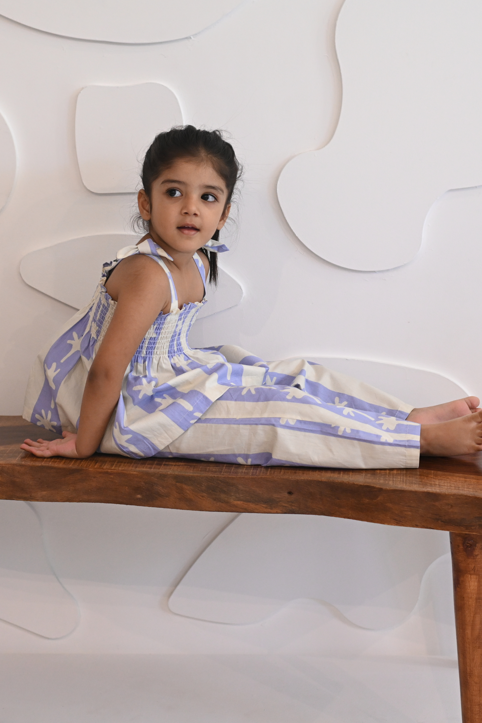 Lumina Smocked Set - Coastal Palms