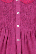 Emma Embroidered Blouse - Pink