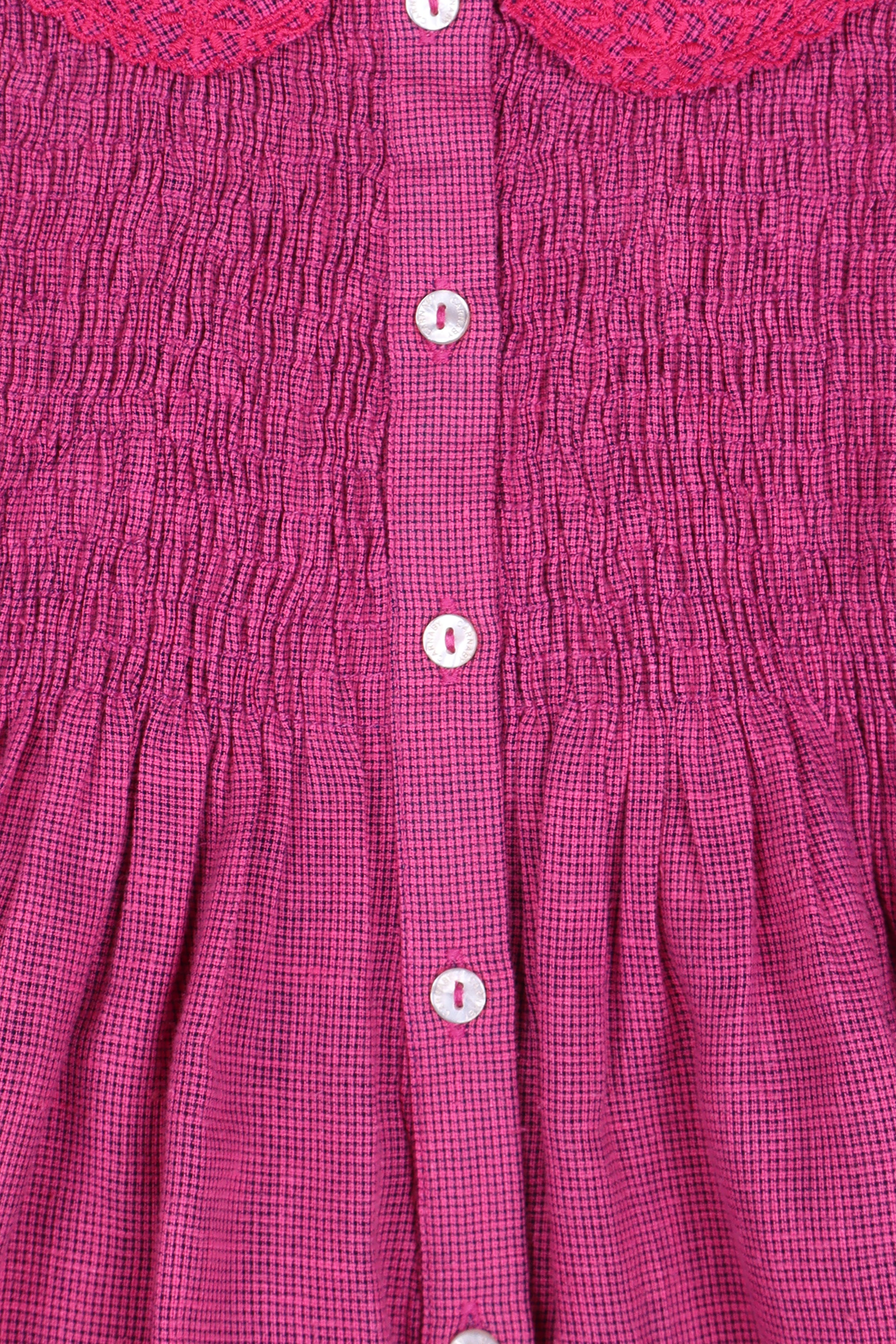 Emma Embroidered Blouse - Pink