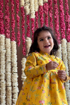 Veda Angrakha Set - Sunrise Yellow Sher Bagh