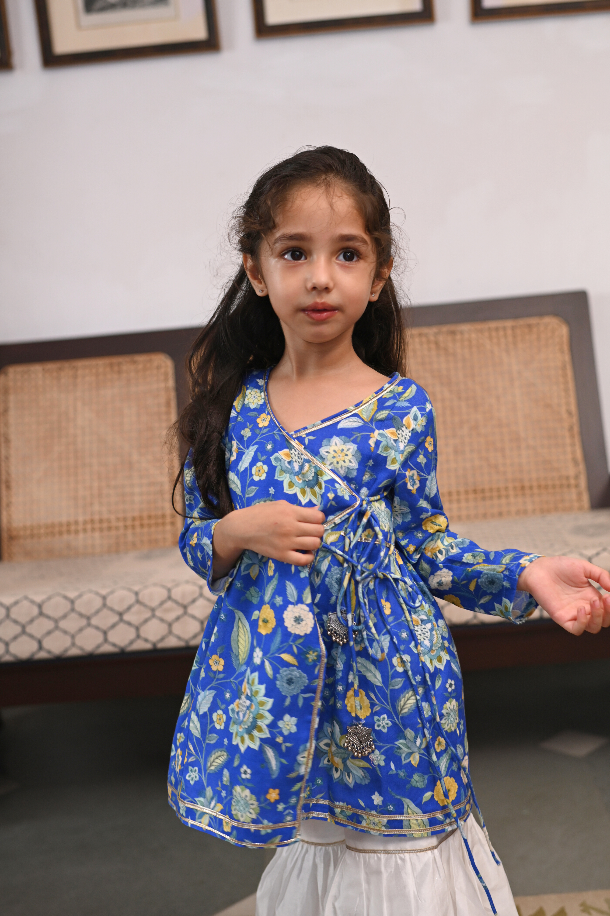 Zina Set - Royal Blue Farah Bagh