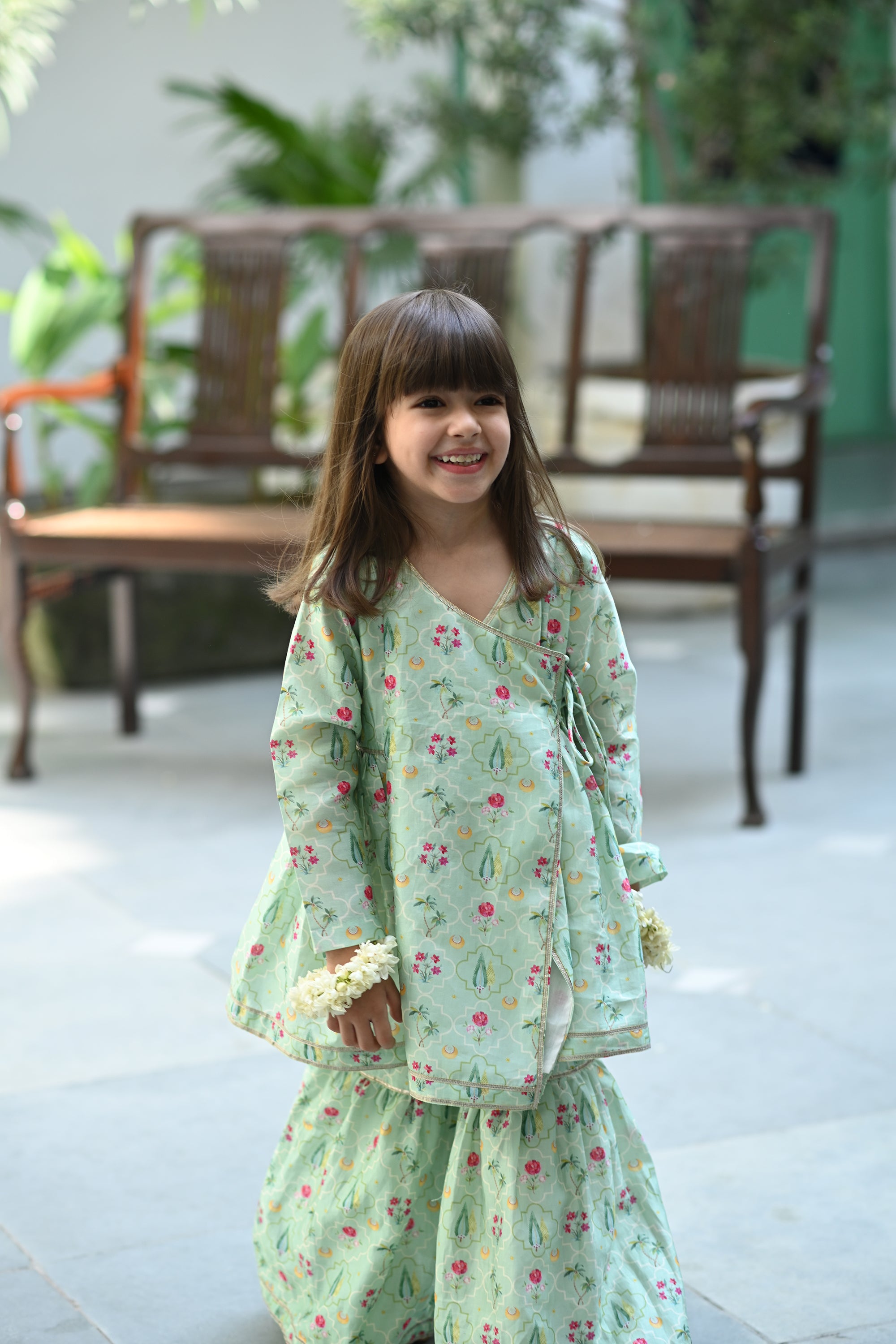 Divya Angrakha Set - Light Mint Periyaar