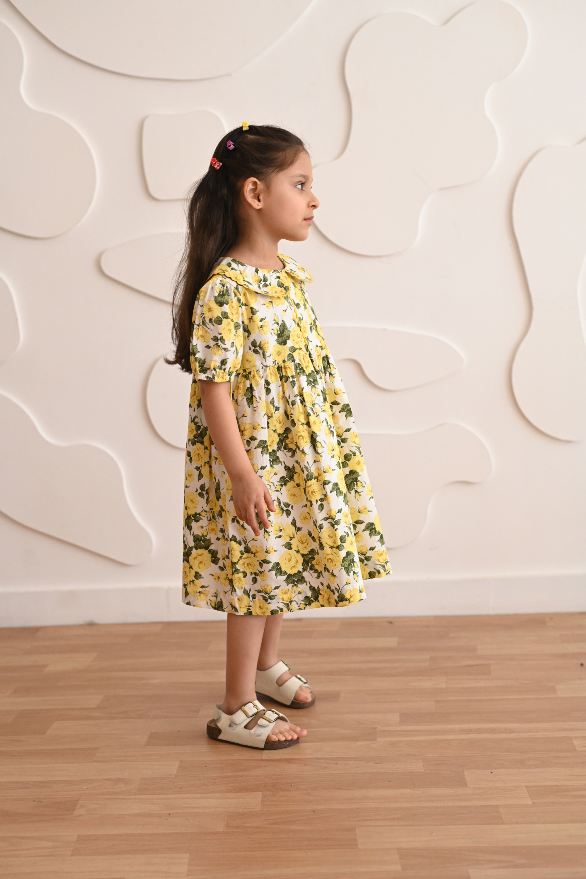 Hannah Dress - Yellow Rose