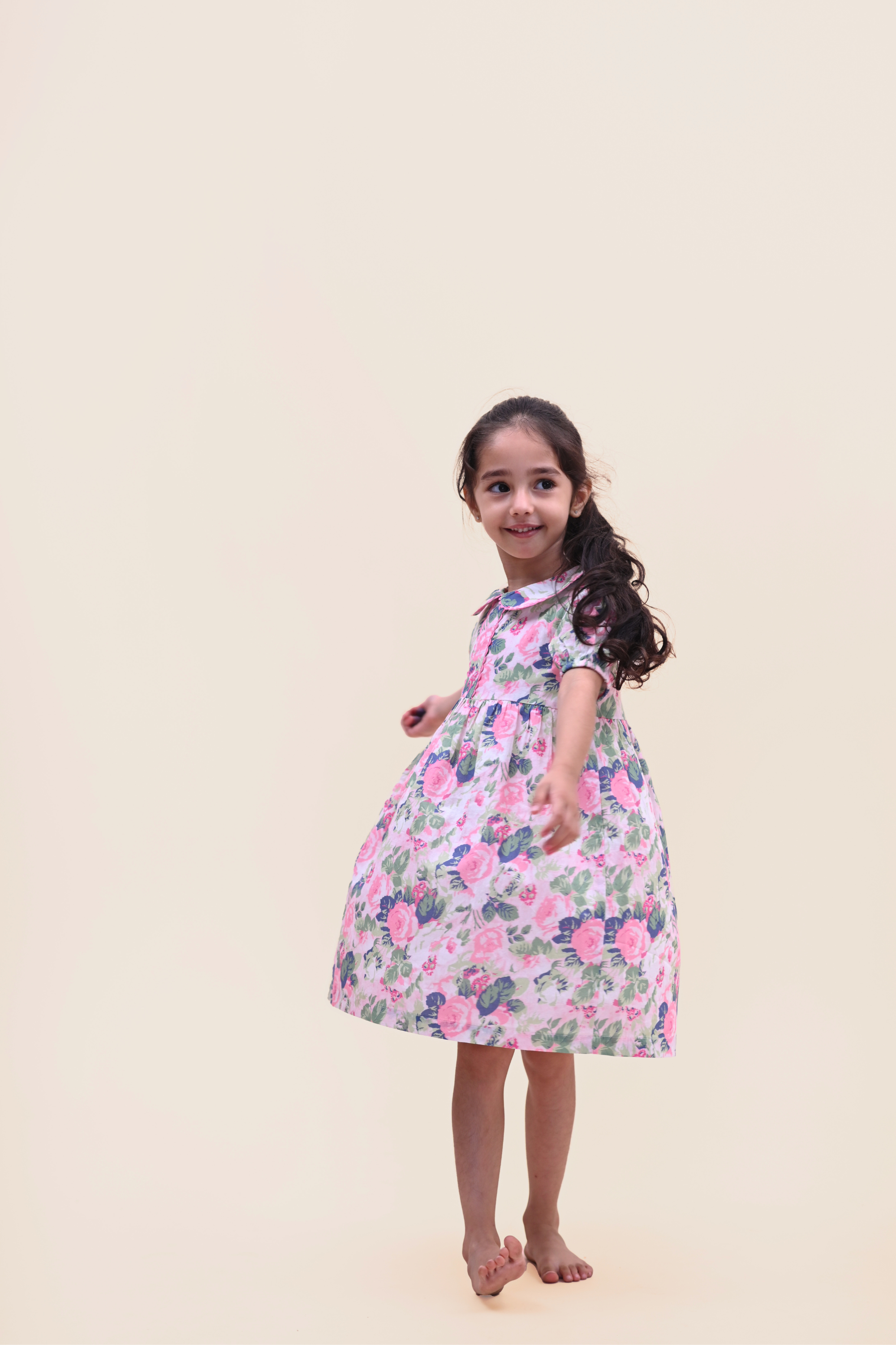 Hannah Dress - Vintage Rose