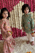 Vera Gharara Set - Blush Pink Sanobar Chintz