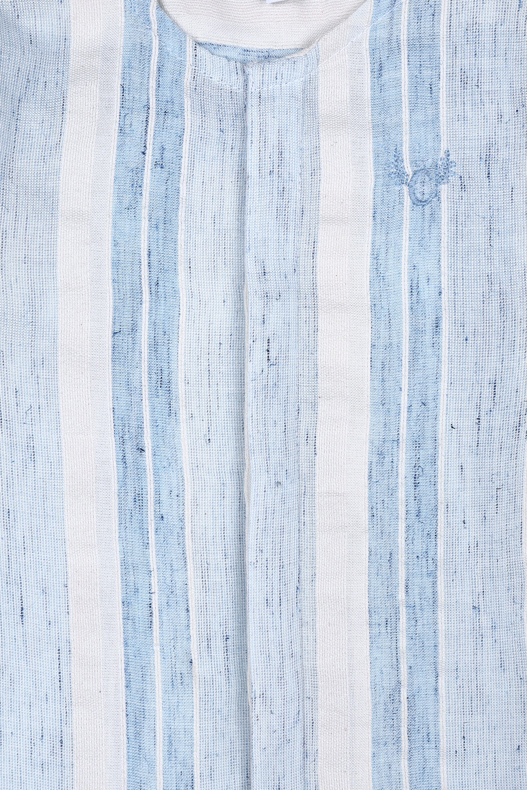 Leo Shirt- Blue Stripe