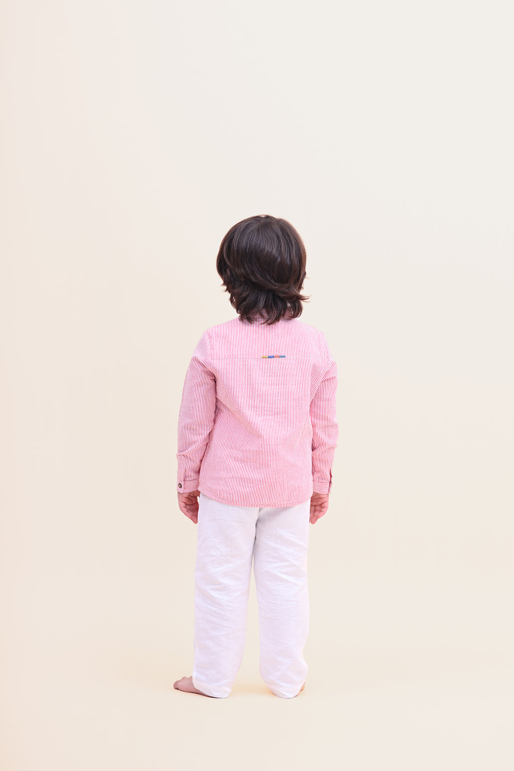 Liam Trouser - White Linen