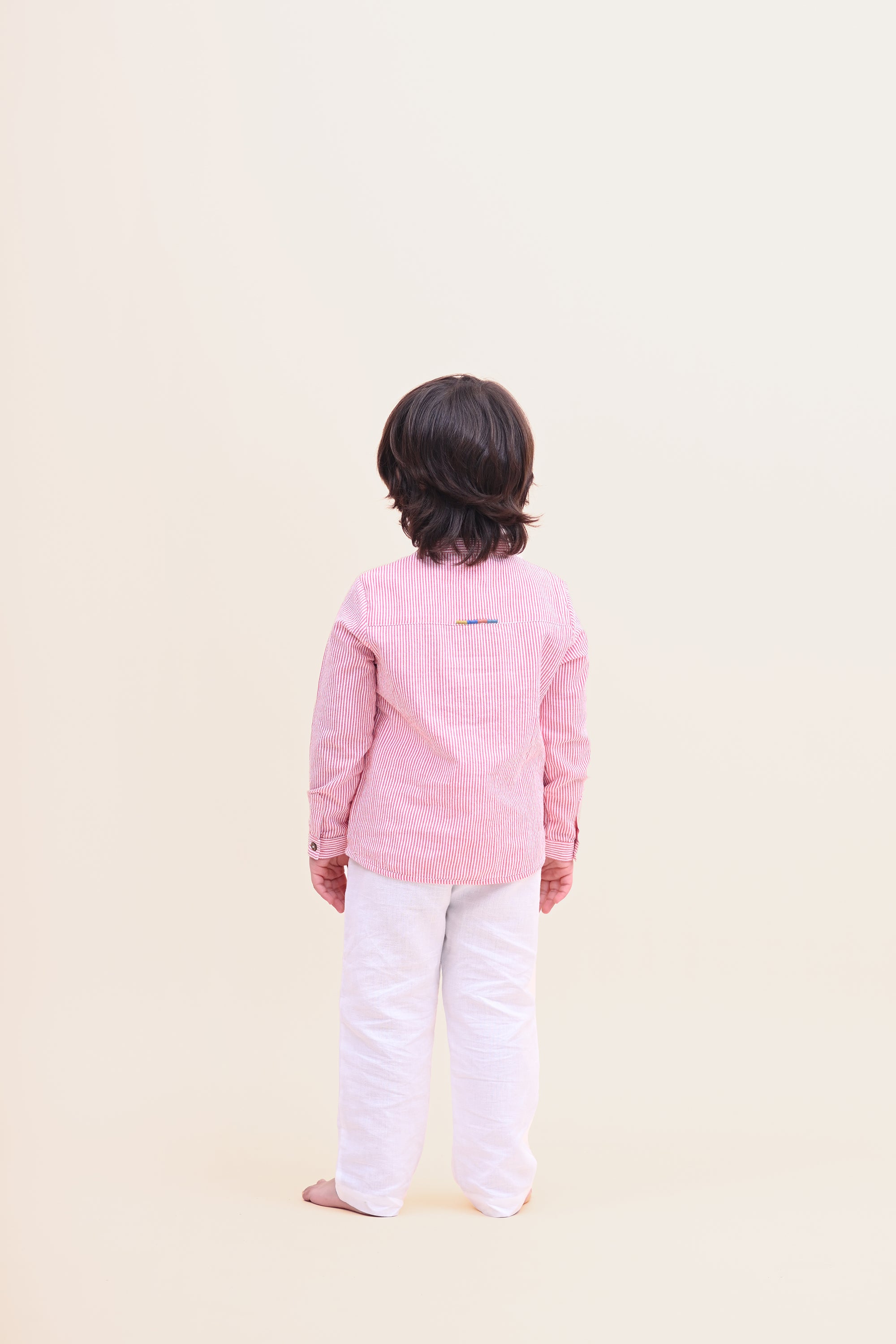 Liam Trouser - White Linen