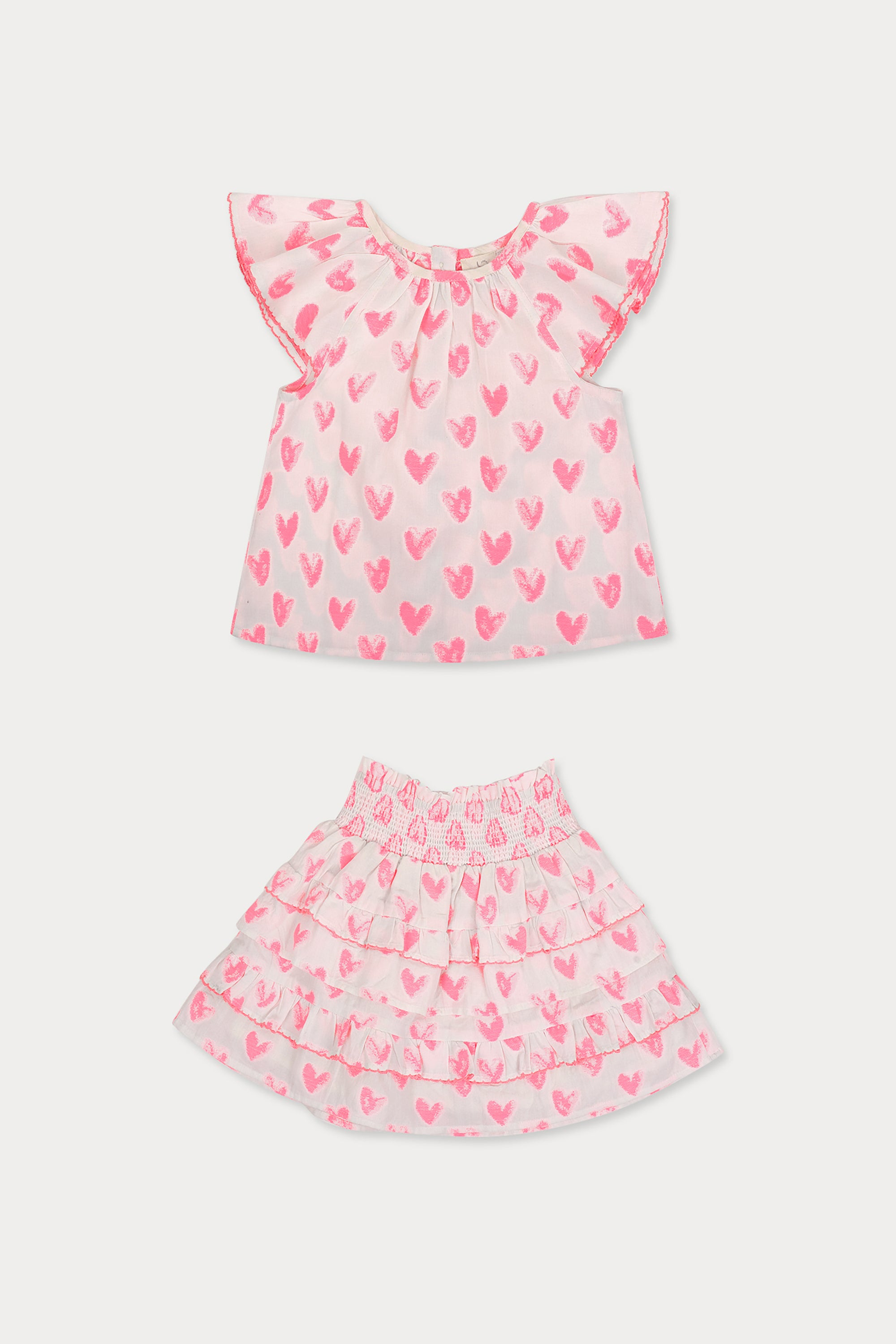 Lola Set- Heart Jacquard