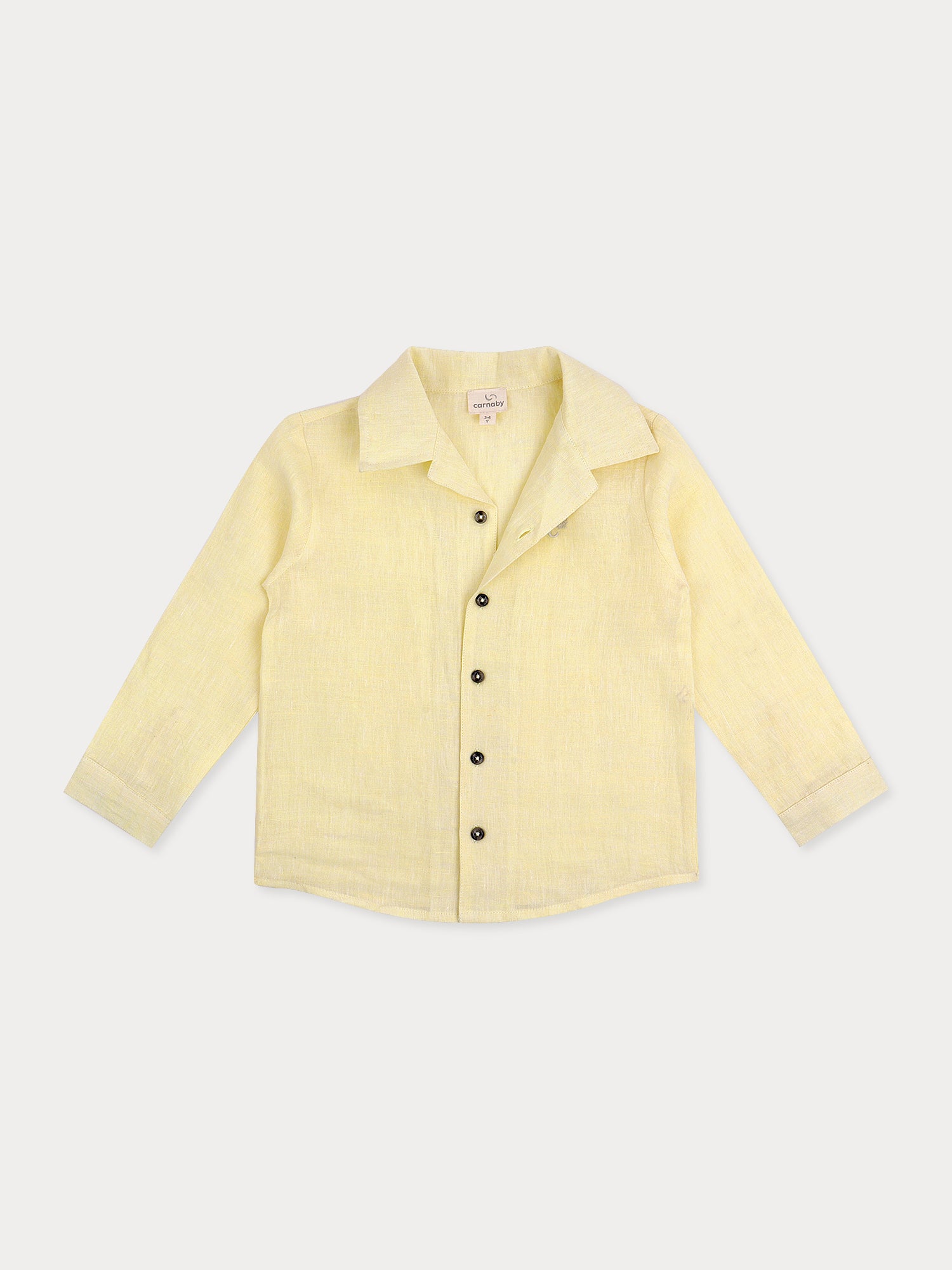 Stan Shirt- Yellow Linen
