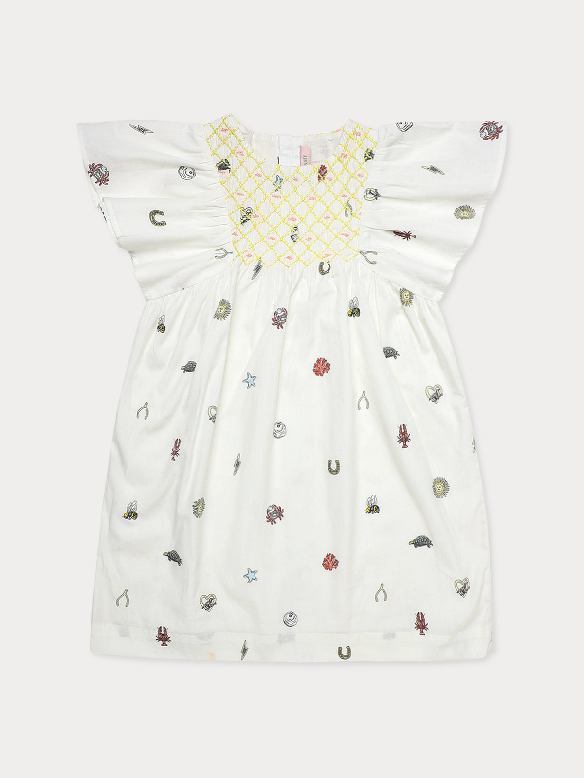 Anna Handsmocked Dress - Riviera