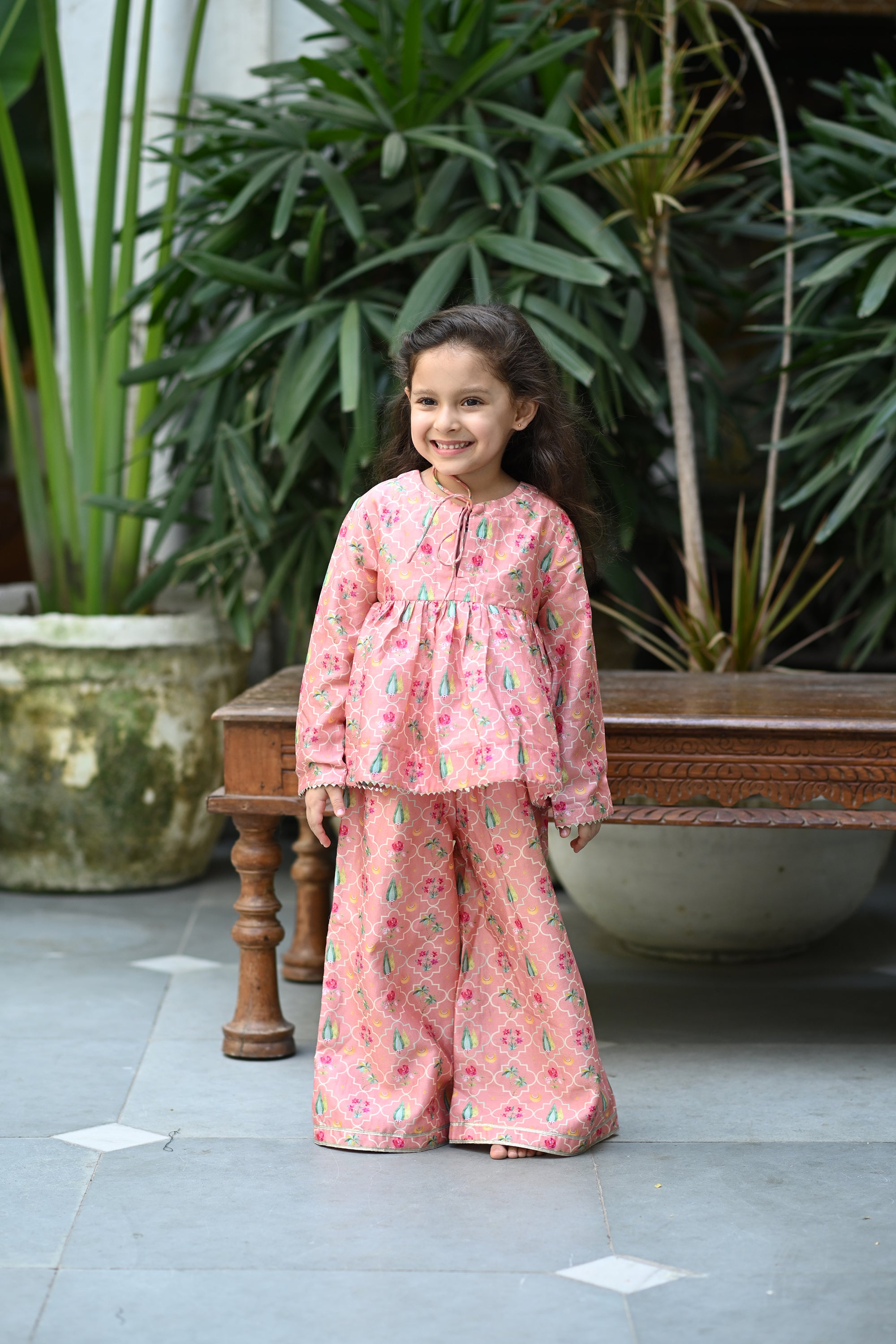 Rehmat Sharara Set - Light Pink Anaar Bagh