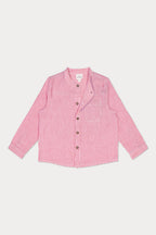 Oscar Linen Shirt- Red Stripe