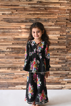 Gulneet Sharara Set - Black Phool Angan