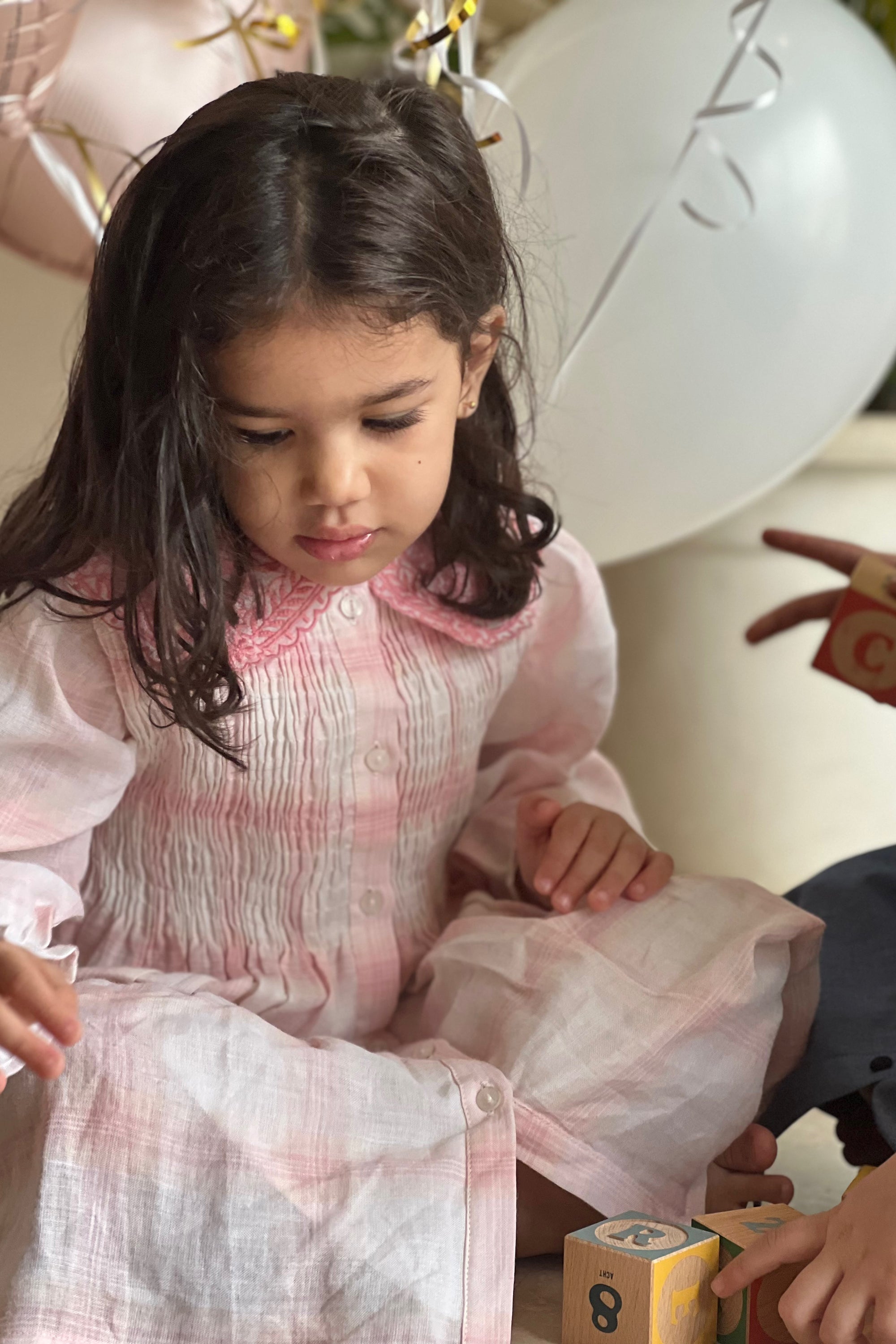 Bonjour Smocked Dress - Linen