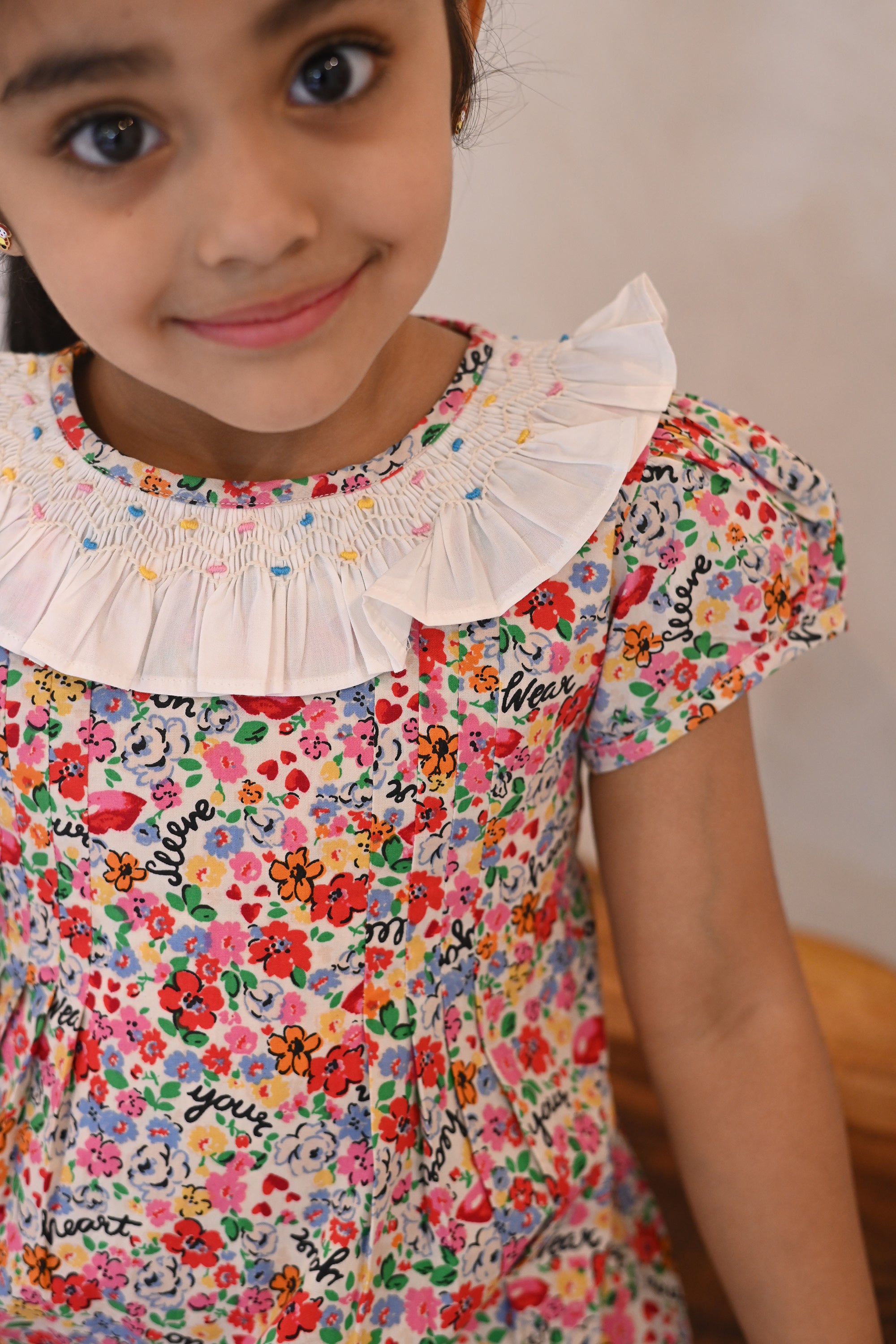 Ava Dress-Red Disty Floral