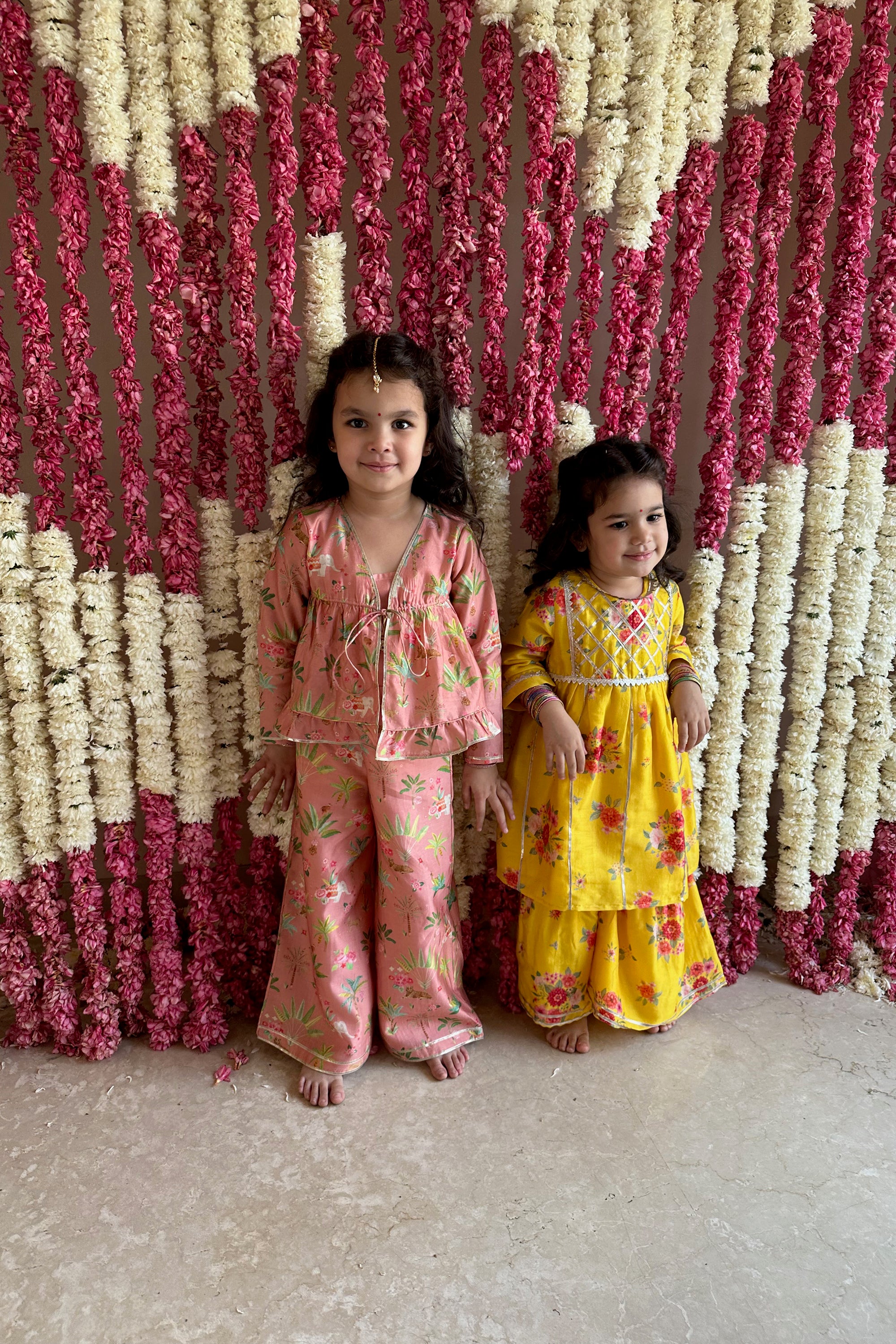 Mira Gharara Set - Sunrise Yellow Bagh