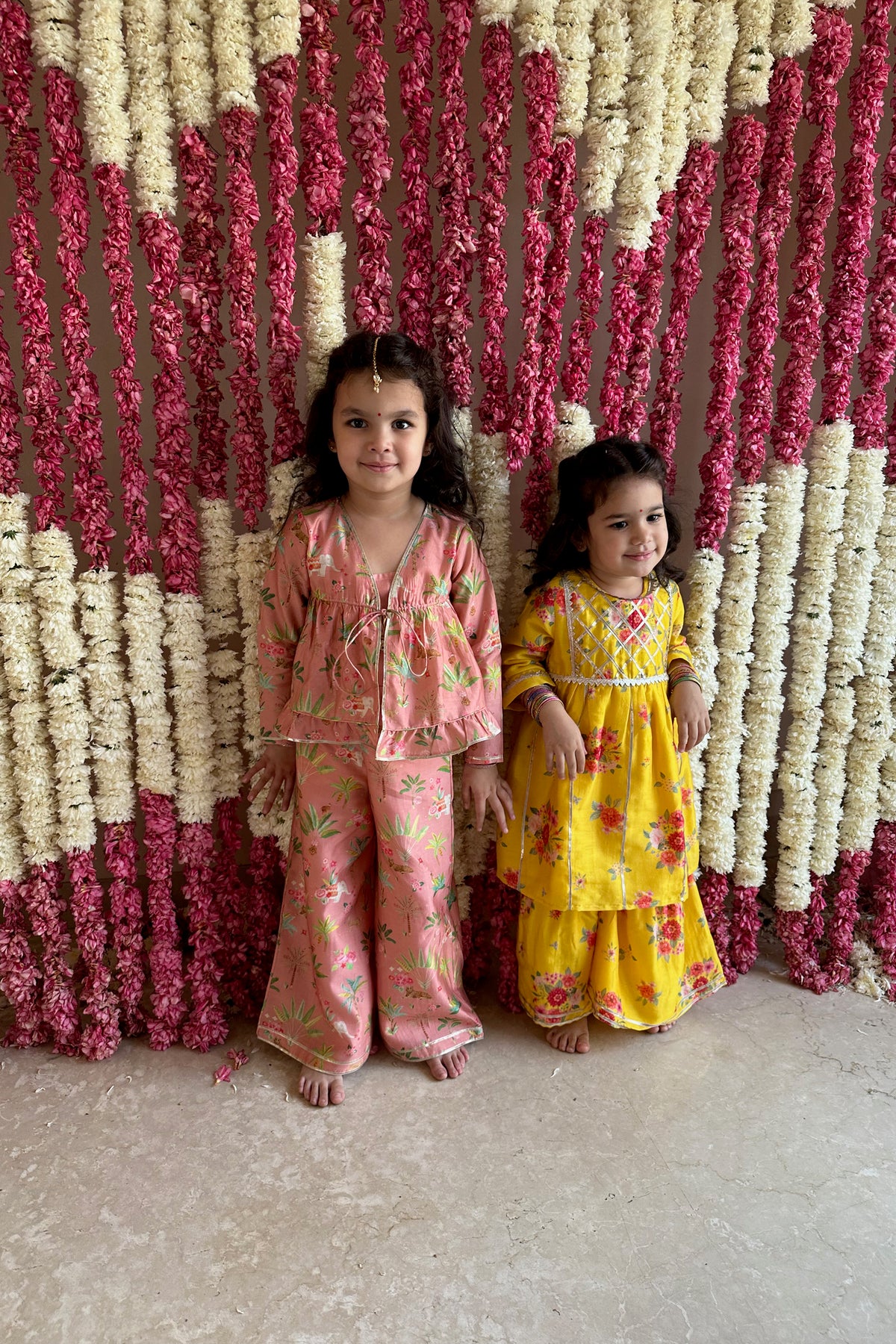 Mira Gharara Set - Sunrise Yellow Bagh