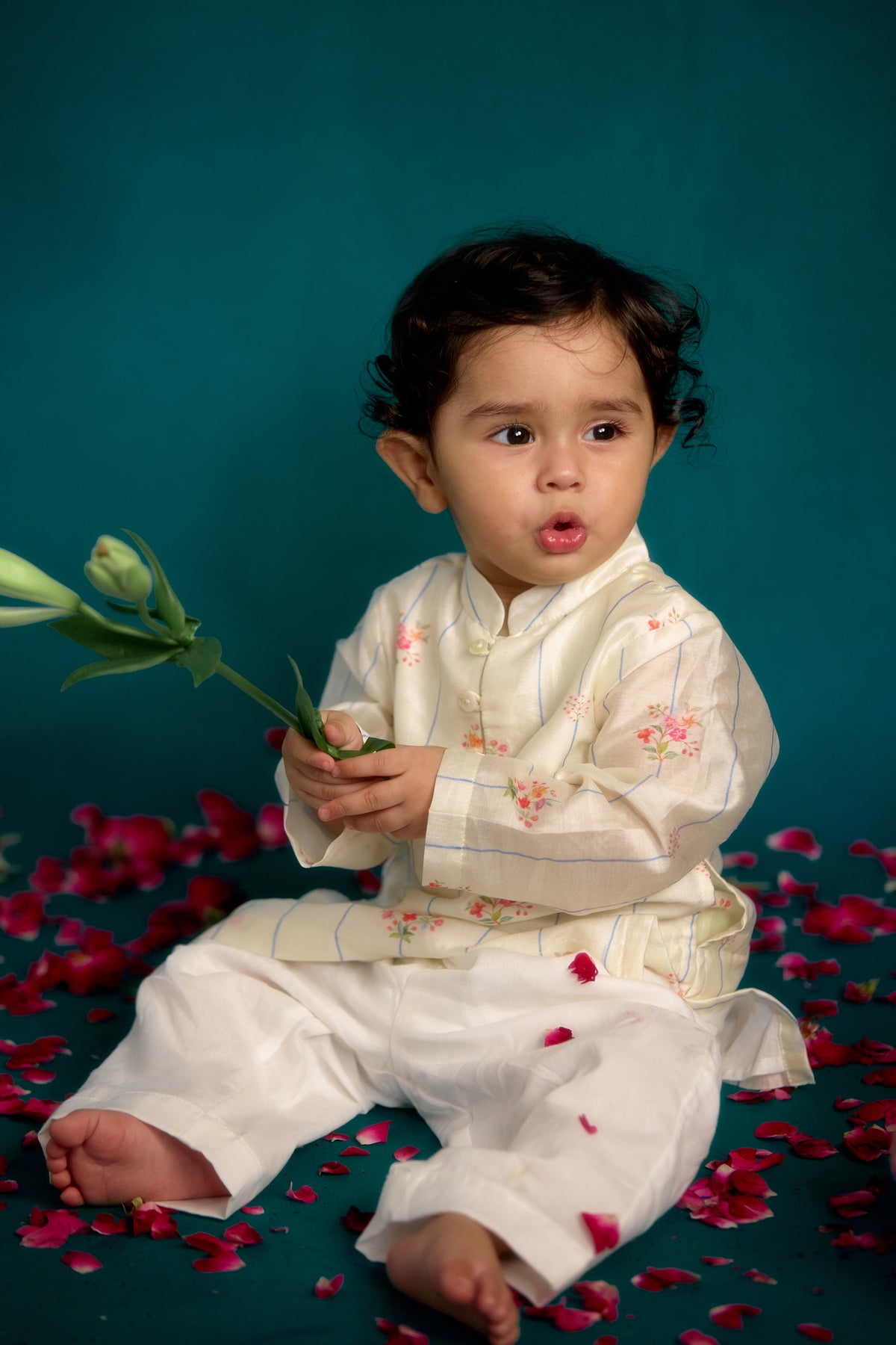 Neembu Chitthi Flared Kurta Set
