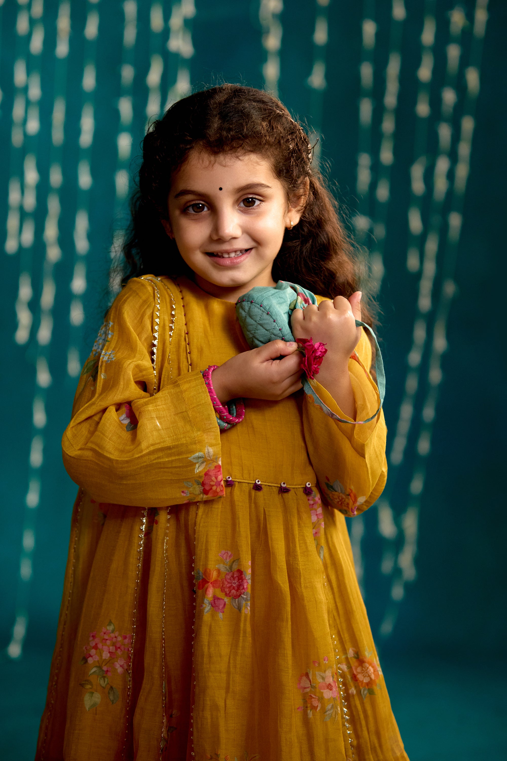 Neembu Chitthi Flared Kurta Set