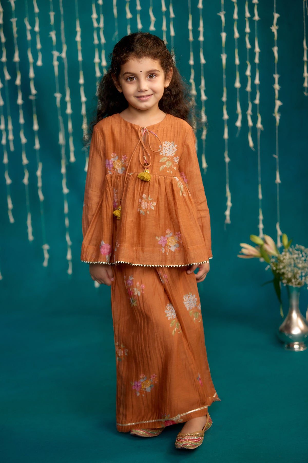 Kesar Chitthi Peplum Set