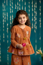 Kesar Chitthi Peplum Set