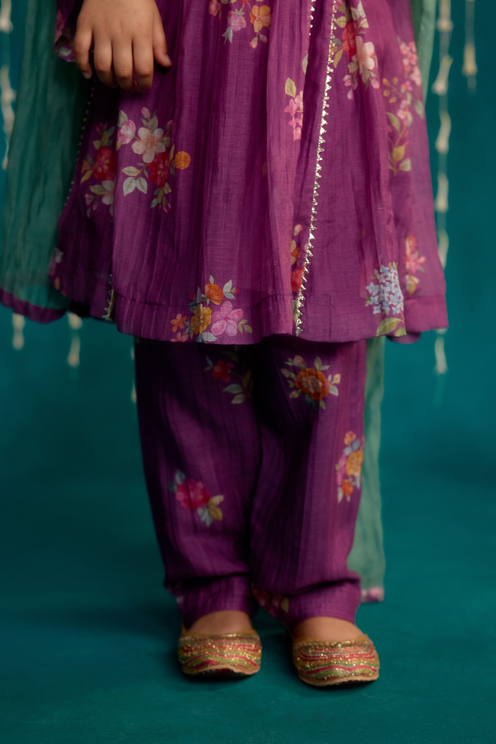 Jaamun Chitthi Flared Kurta Set