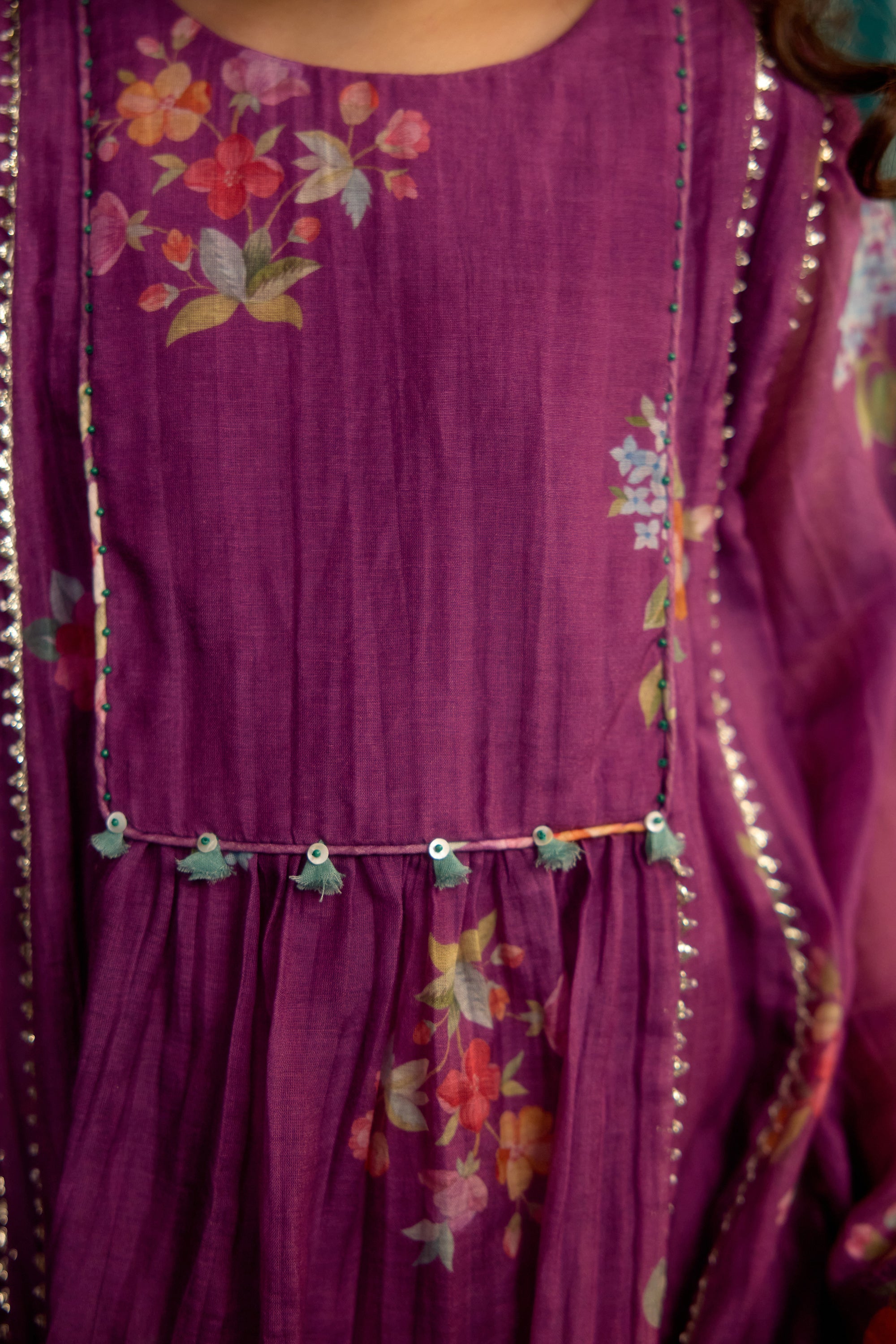 Jaamun Chitthi Flared Kurta Set