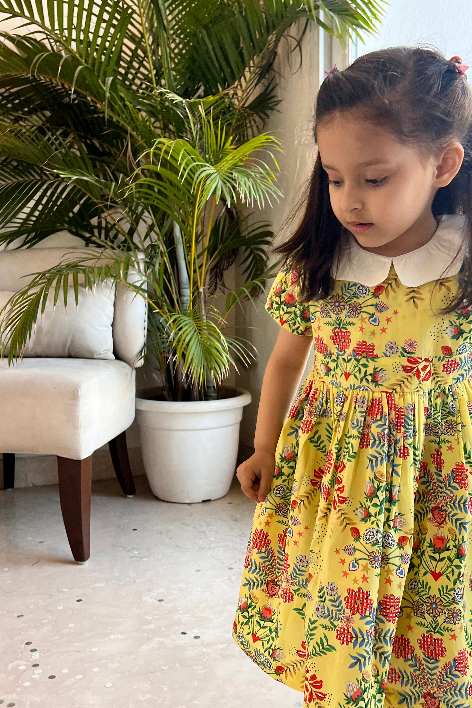 Clara Dress - Yellow