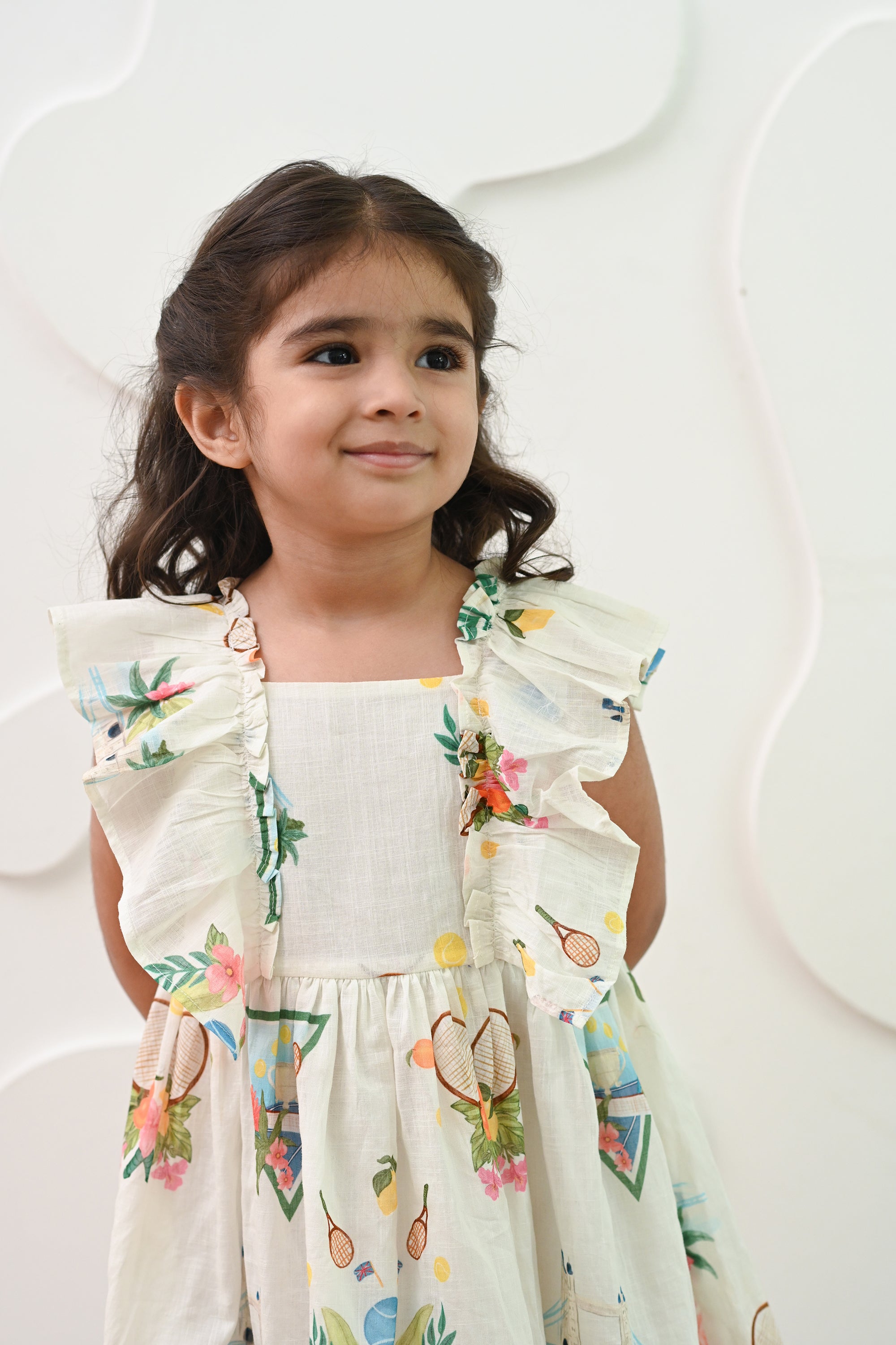 Evonne Dress - Court White