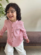 Oscar Linen Shirt- Red Stripe