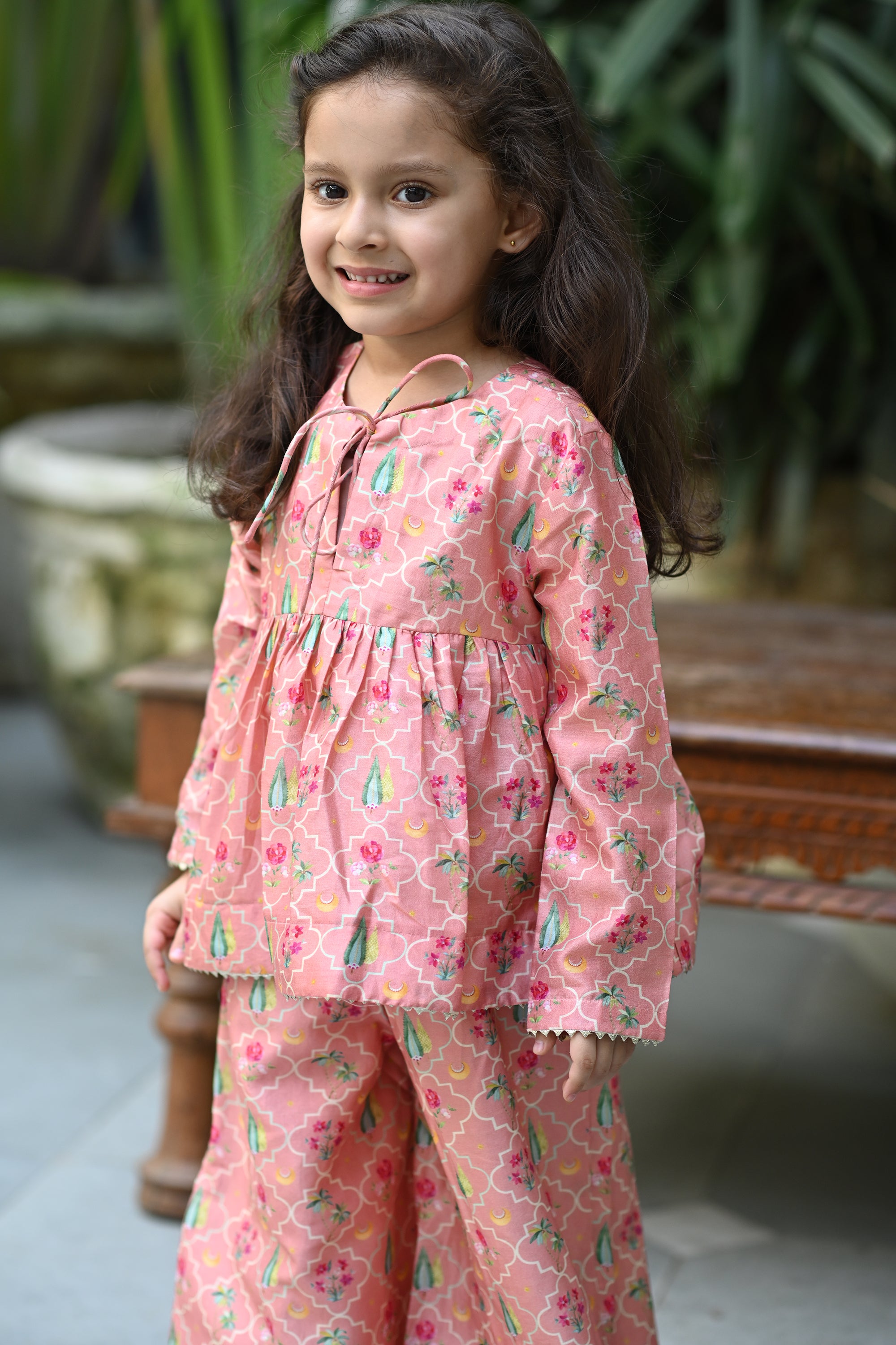 Rehmat Sharara Set - Light Pink Anaar Bagh