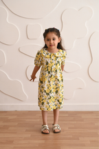 Hannah Dress - Yellow Rose
