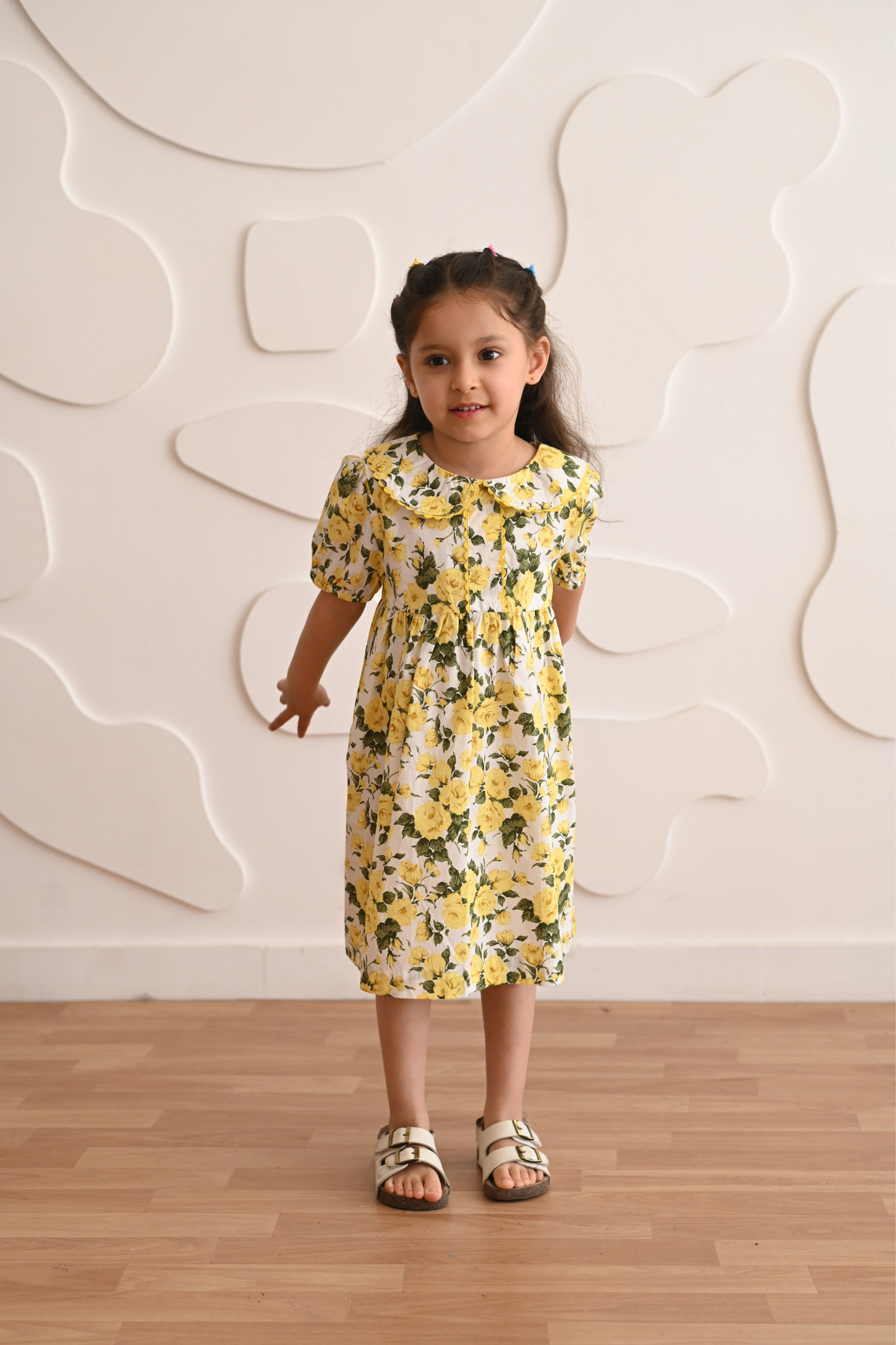 Hannah Dress - Yellow Rose