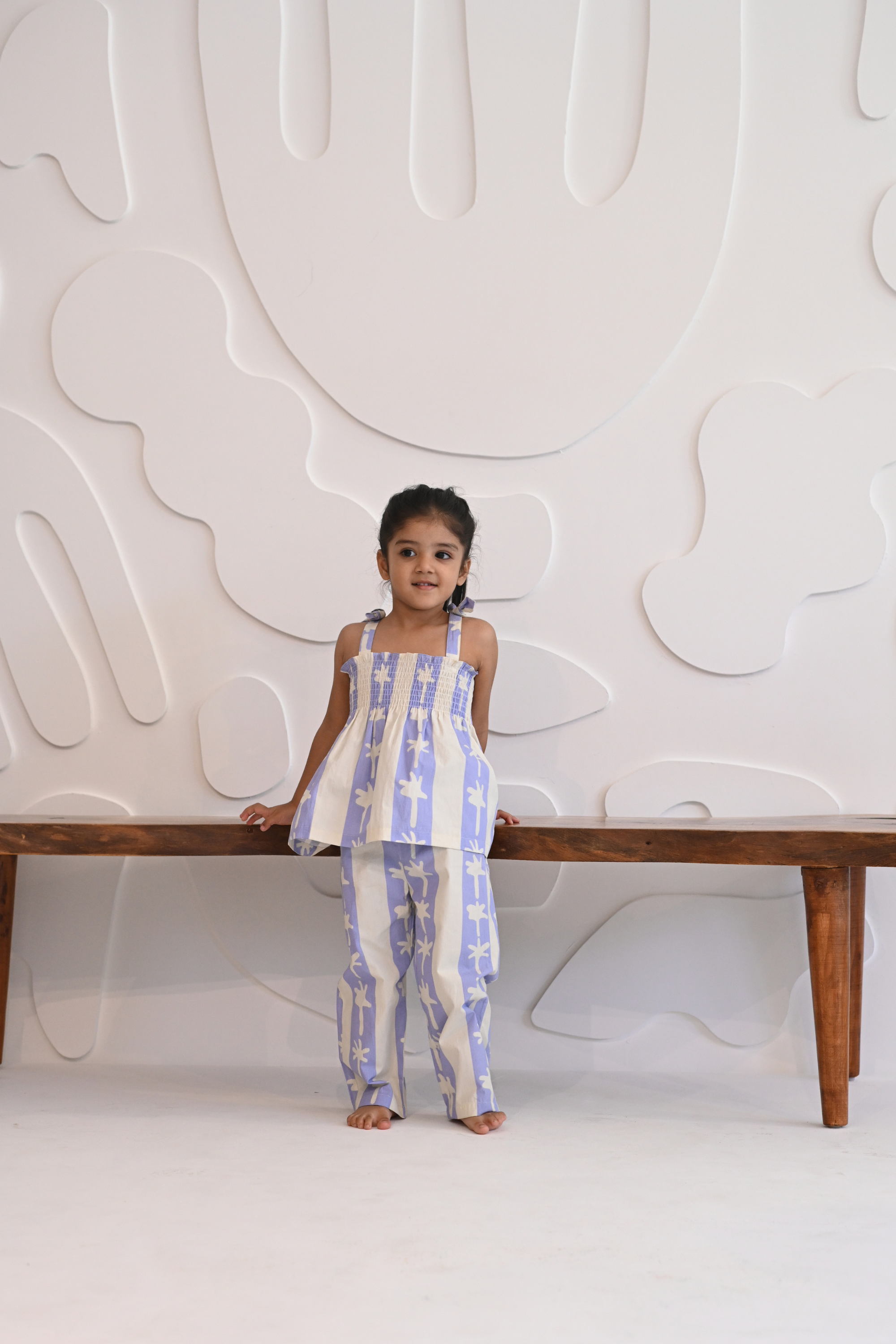 Lumina Smocked Set - Coastal Palms