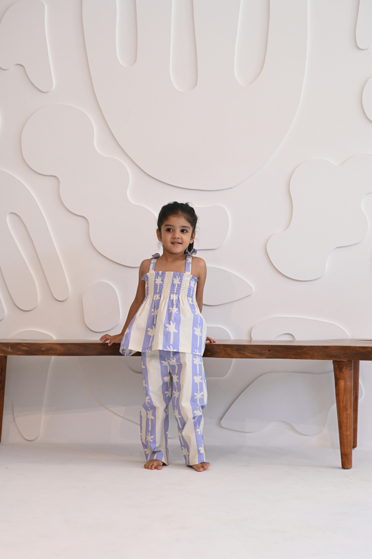 Lumina Smocked Set - Coastal Palms