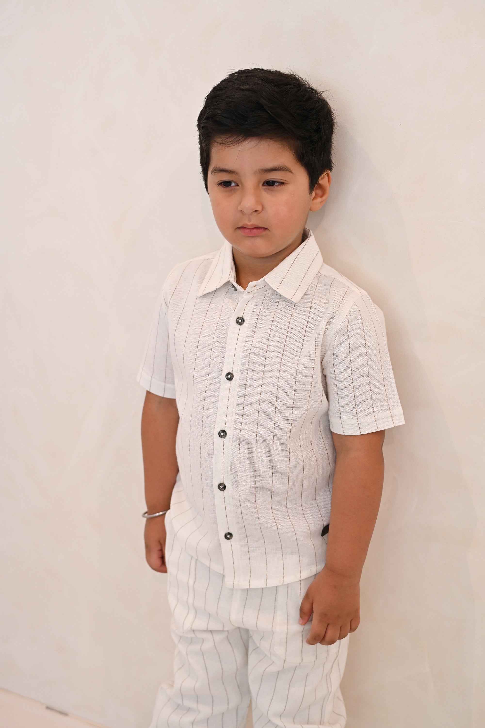 Cillian Set - Biege Stripe