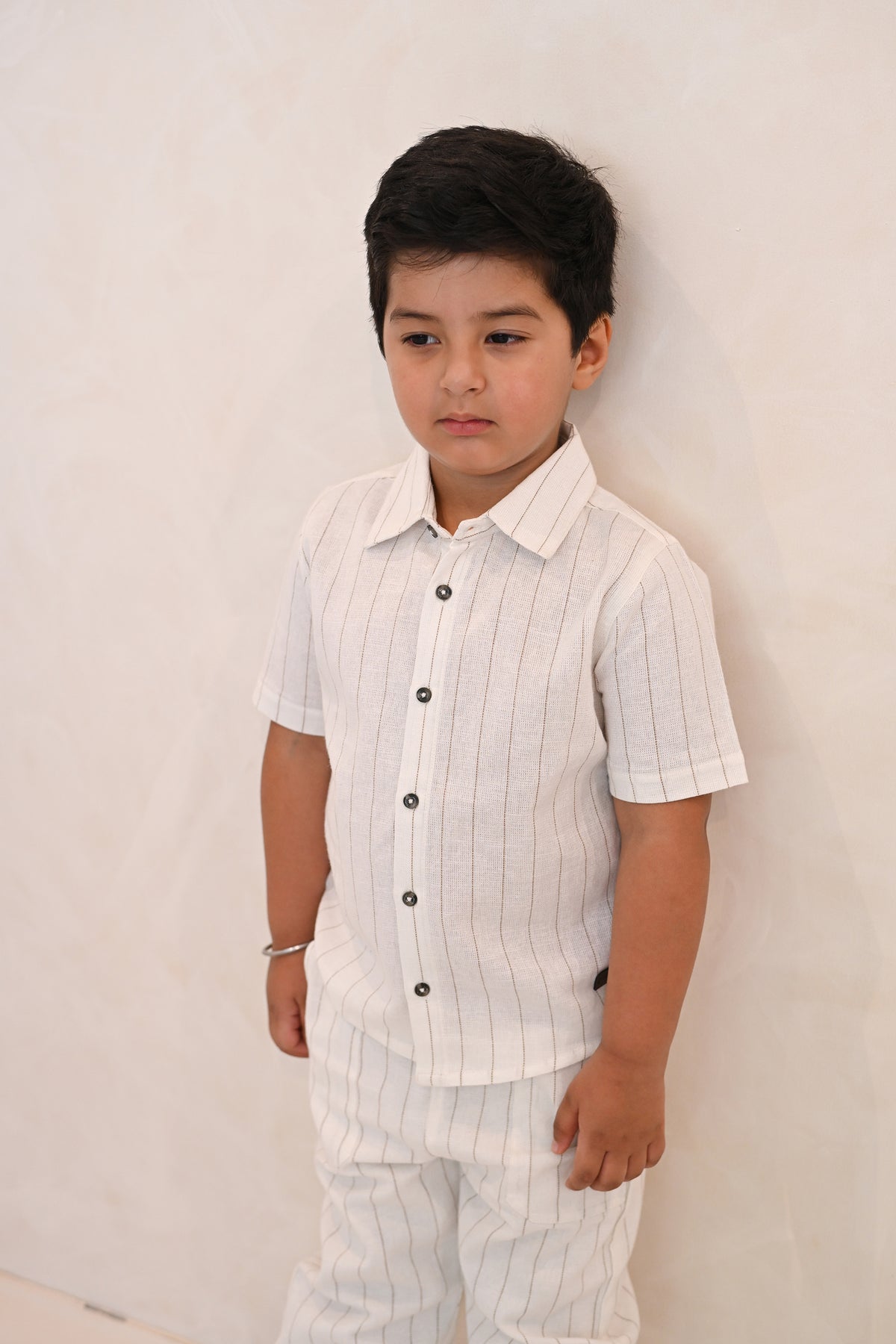 Cillian Set - Biege Stripe