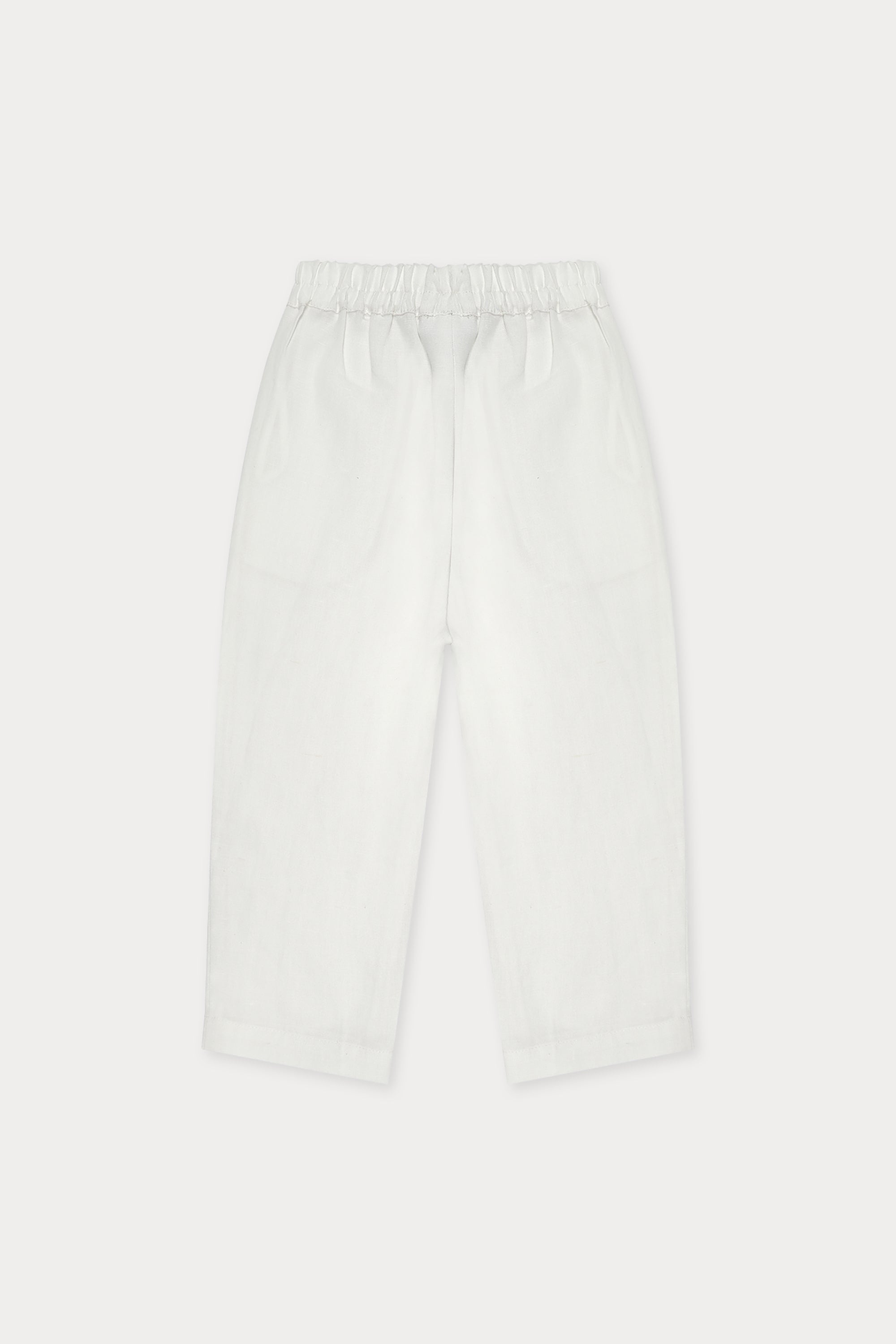 Liam Trouser - White Linen