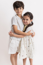 Anna Handsmocked Dress - Riviera