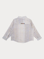 Theo Linen Shirt- Yellow And Blue Stripe