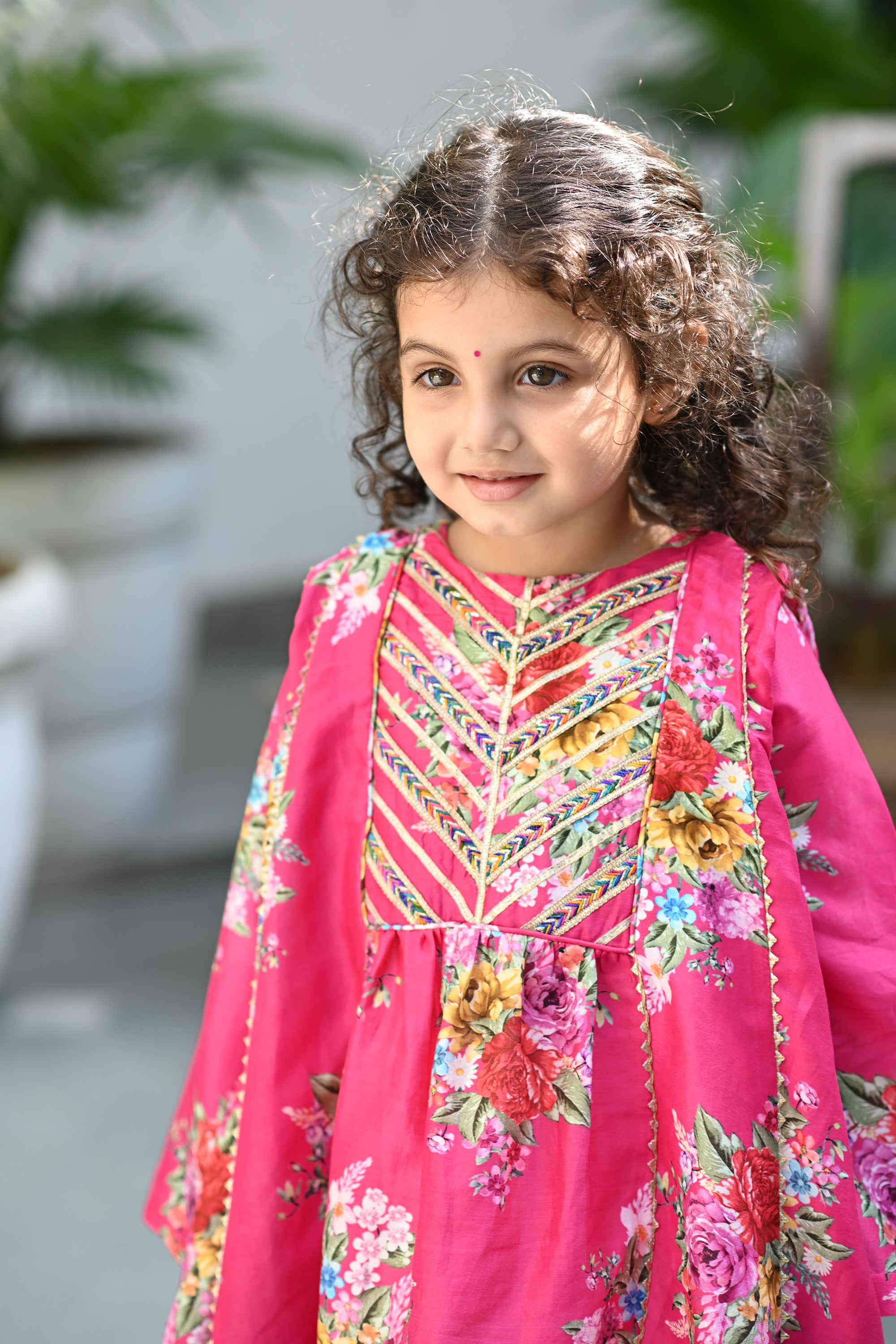 Samaira Set - Pink Phool Angan