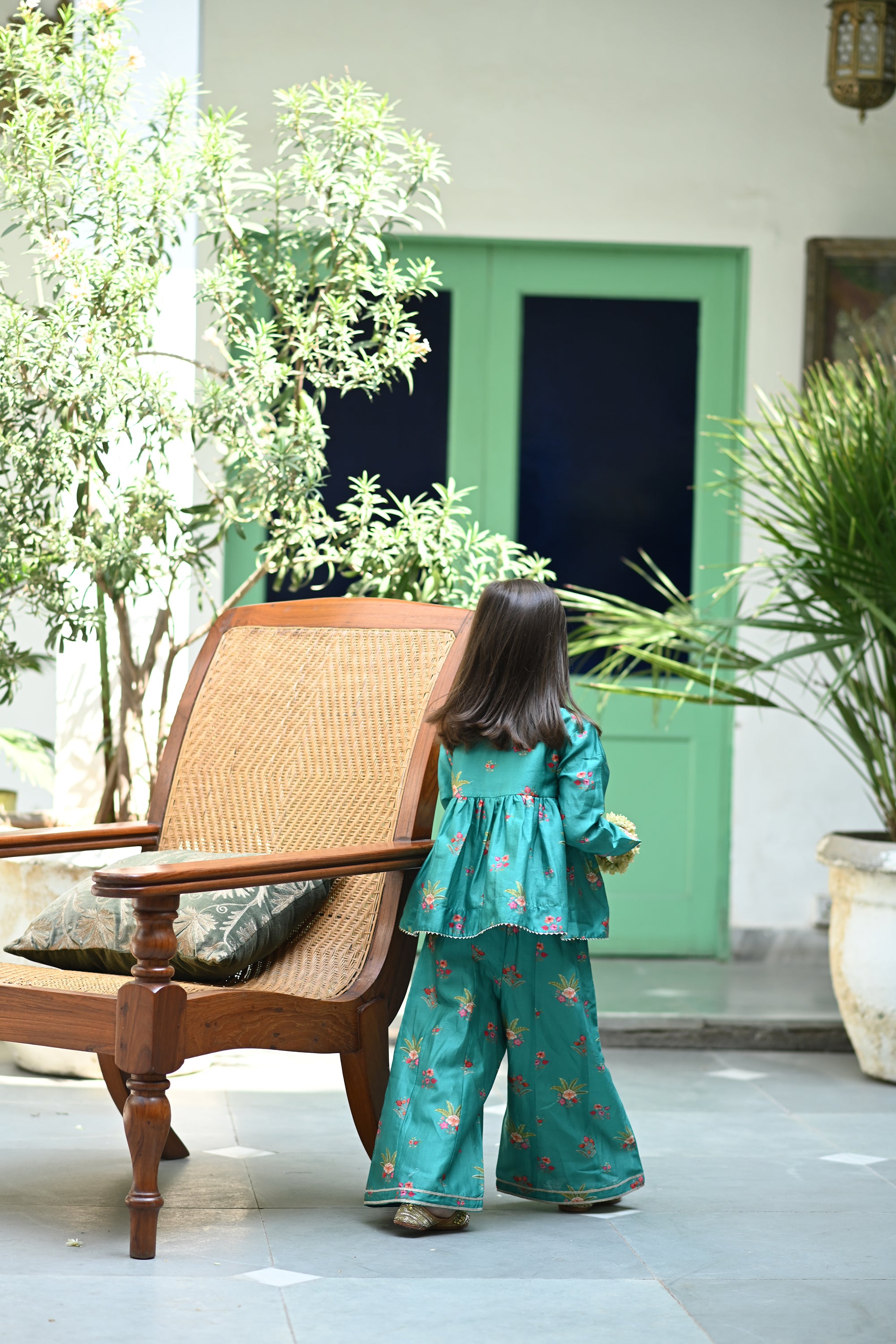 Rehmat Sharara Set - Green  Anaar Bagh