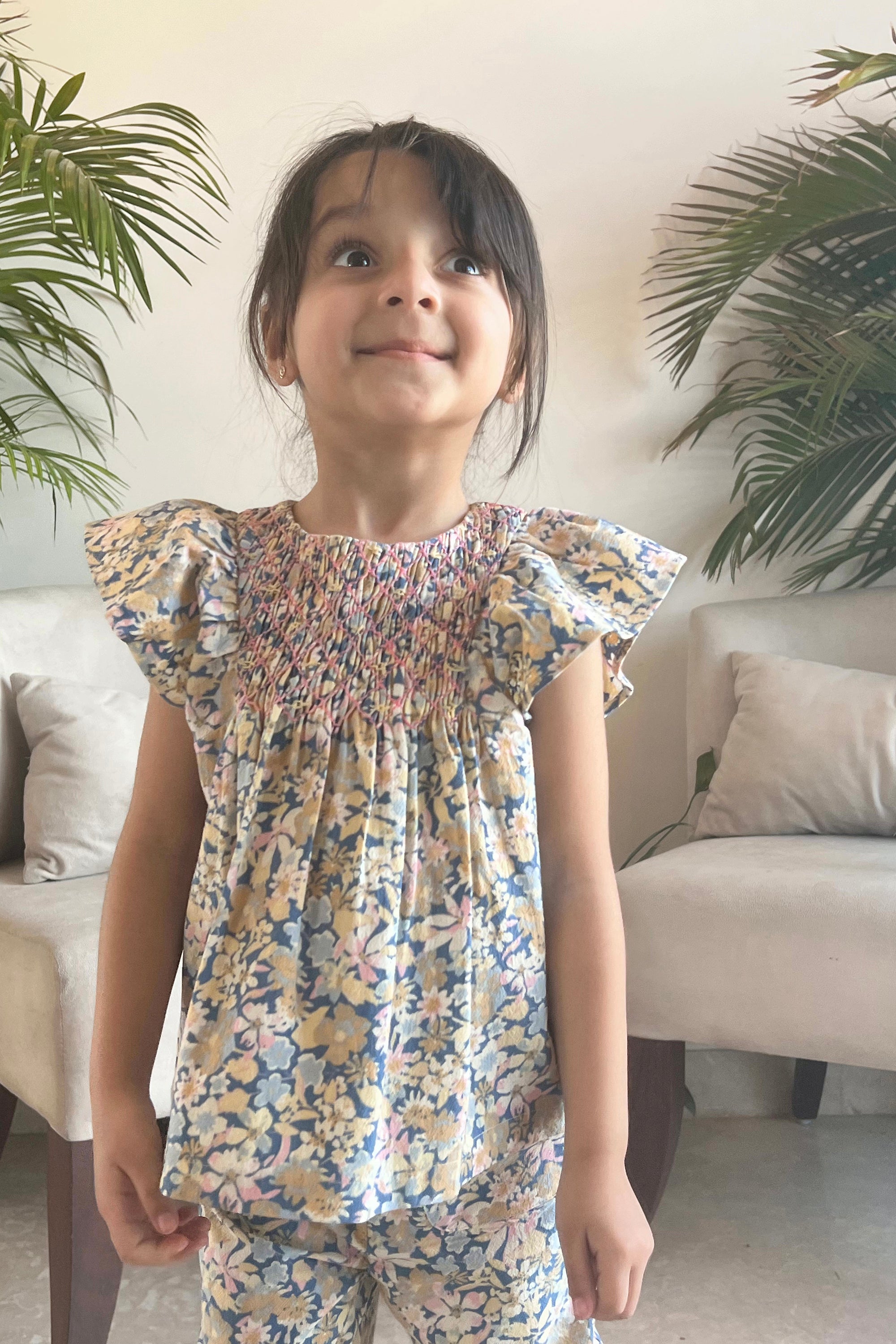 Penelope Handsmocked Set - Vintage