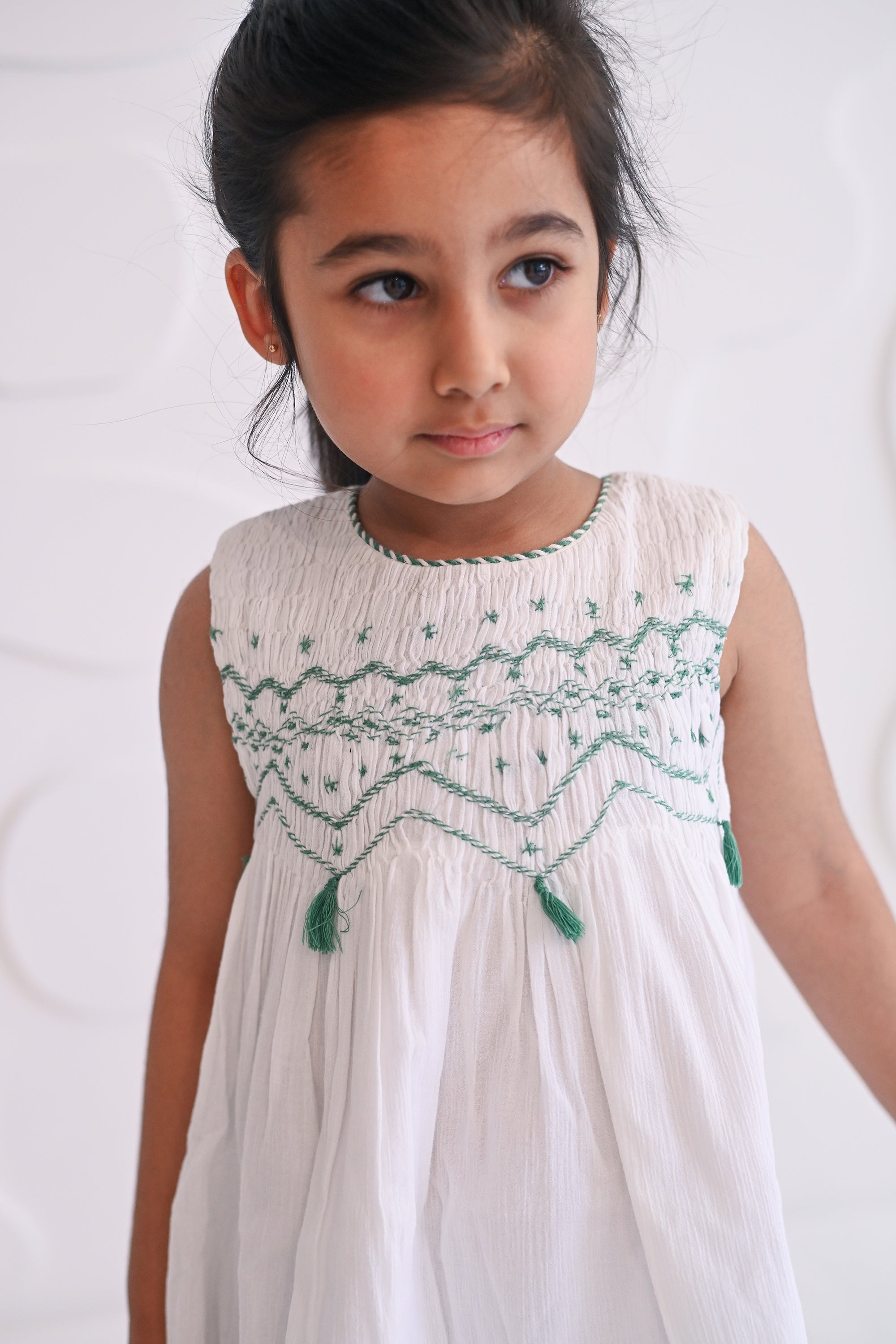 Rory Handsmoked Dress - Green